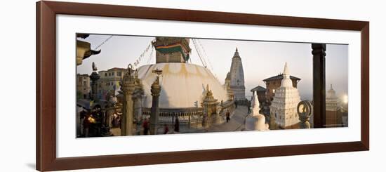 A Panorama Formed of Three Frames Giving a Very Wide Angle View, Kathmandu, Nepal-Don Smith-Framed Photographic Print