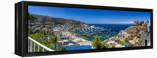 A Panorama of Avalon on Catalina Island-Andrew Shoemaker-Framed Premier Image Canvas