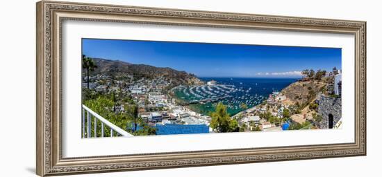 A Panorama of Avalon on Catalina Island-Andrew Shoemaker-Framed Photographic Print