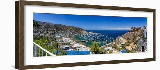 A Panorama of Avalon on Catalina Island-Andrew Shoemaker-Framed Photographic Print