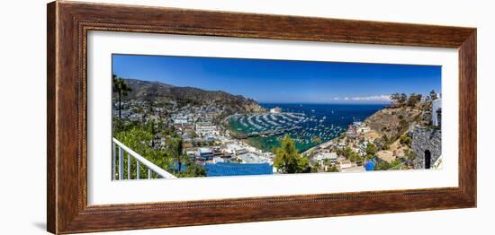 A Panorama of Avalon on Catalina Island-Andrew Shoemaker-Framed Photographic Print