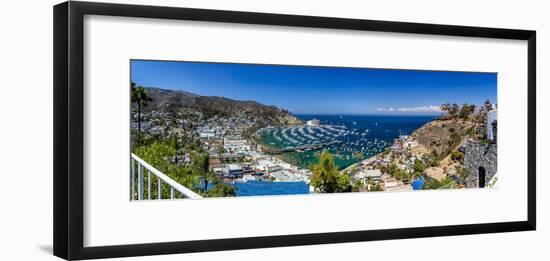 A Panorama of Avalon on Catalina Island-Andrew Shoemaker-Framed Photographic Print