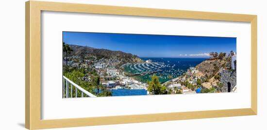 A Panorama of Avalon on Catalina Island-Andrew Shoemaker-Framed Photographic Print