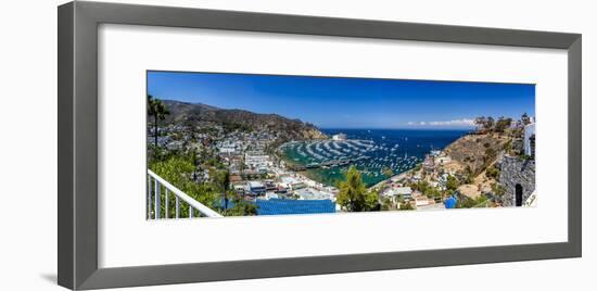 A Panorama of Avalon on Catalina Island-Andrew Shoemaker-Framed Photographic Print