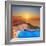 A Panorama of Sunset over Zakynthos Island, Greece-Ljsphotography-Framed Photographic Print