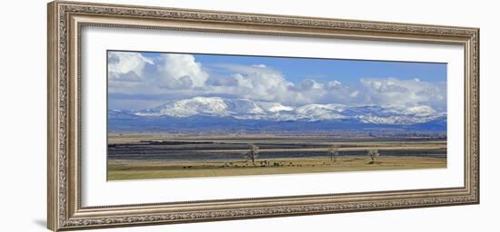 A Panorama of the Carson Valley after a Snowstorm-John Alves-Framed Photographic Print