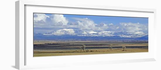 A Panorama of the Carson Valley after a Snowstorm-John Alves-Framed Photographic Print