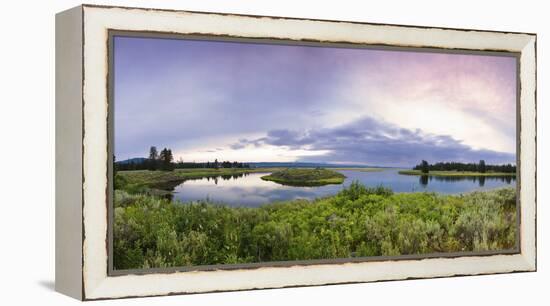 A Panorama of the Millionaire's Pool on the Henry's Fork River in Idaho-Clint Losee-Framed Premier Image Canvas