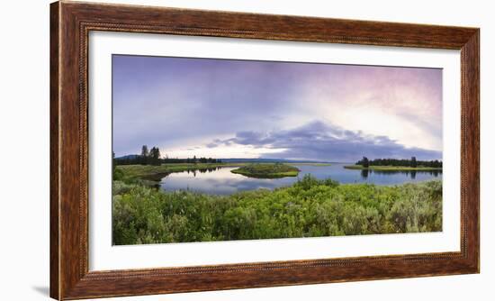 A Panorama of the Millionaire's Pool on the Henry's Fork River in Idaho-Clint Losee-Framed Photographic Print