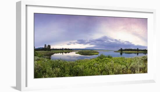 A Panorama of the Millionaire's Pool on the Henry's Fork River in Idaho-Clint Losee-Framed Photographic Print