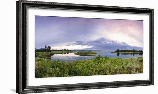 A Panorama of the Millionaire's Pool on the Henry's Fork River in Idaho-Clint Losee-Framed Photographic Print