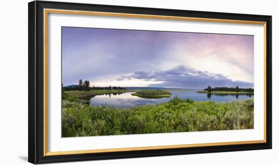 A Panorama of the Millionaire's Pool on the Henry's Fork River in Idaho-Clint Losee-Framed Photographic Print