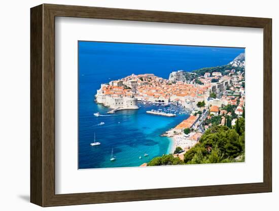 A Panoramic View of an Old City of Dubrovnik, Croatia-Aleksandar Todorovic-Framed Photographic Print