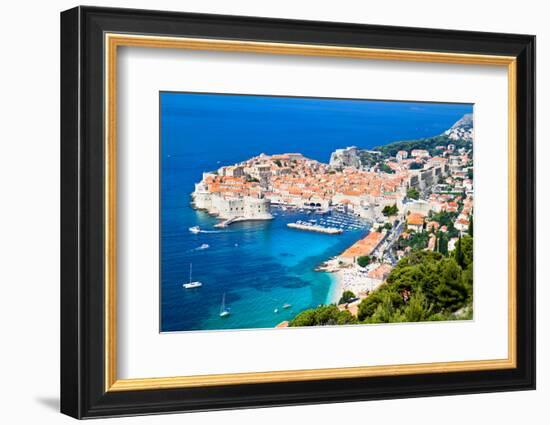 A Panoramic View of an Old City of Dubrovnik, Croatia-Aleksandar Todorovic-Framed Photographic Print