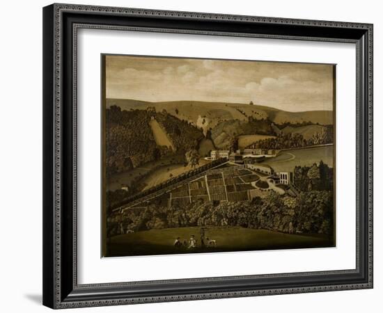 A Panoramic View of Ashcombe, Wiltshire, 1770-null-Framed Giclee Print