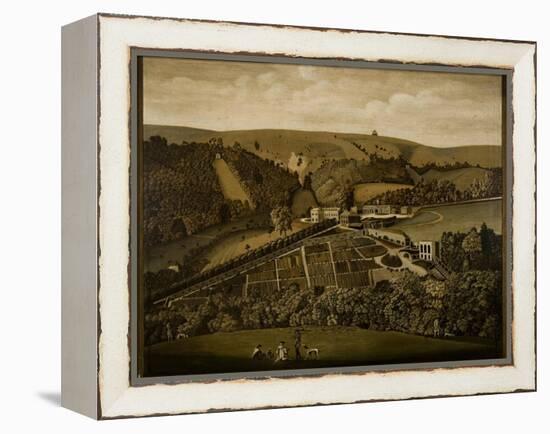 A Panoramic View of Ashcombe, Wiltshire, 1770-null-Framed Premier Image Canvas