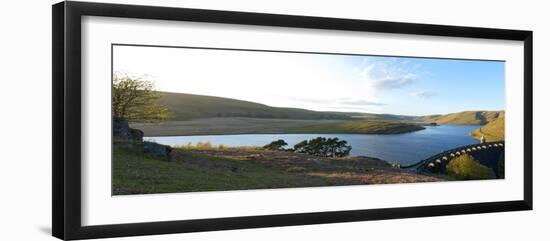 A Panoramic View of Craig Goch Reservoir-Graham Lawrence-Framed Photographic Print