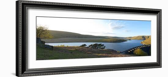 A Panoramic View of Craig Goch Reservoir-Graham Lawrence-Framed Photographic Print