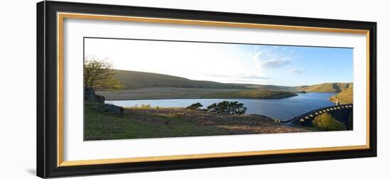 A Panoramic View of Craig Goch Reservoir-Graham Lawrence-Framed Photographic Print