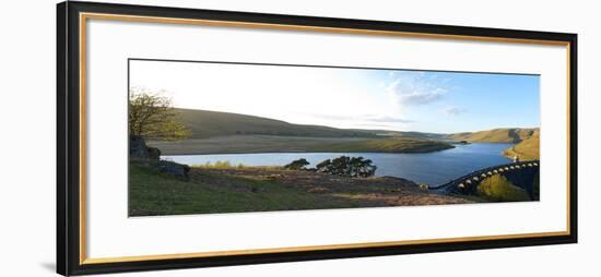 A Panoramic View of Craig Goch Reservoir-Graham Lawrence-Framed Photographic Print