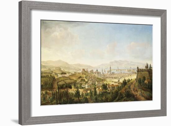 A Panoramic View of Messina, Sicily-Gaspar van Wittel-Framed Giclee Print