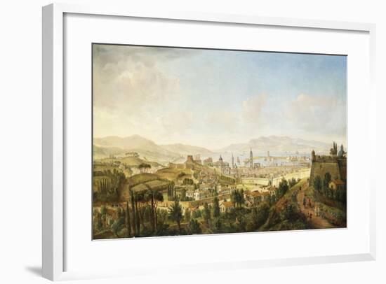 A Panoramic View of Messina, Sicily-Gaspar van Wittel-Framed Giclee Print