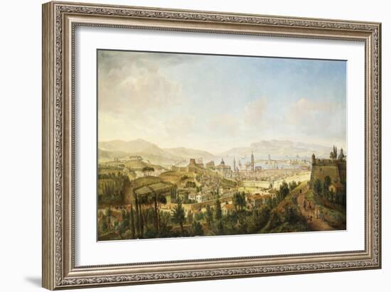 A Panoramic View of Messina, Sicily-Gaspar van Wittel-Framed Giclee Print