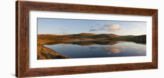 A Panoramic View of Pant Y Llyn Lake, Epynt, Powys, Wales, United Kingdom, Europe-Graham Lawrence-Framed Photographic Print