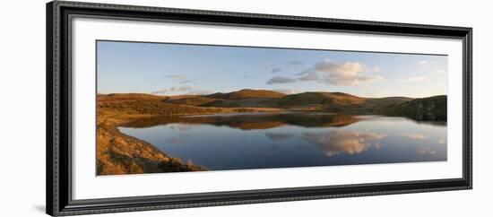 A Panoramic View of Pant Y Llyn Lake, Epynt, Powys, Wales, United Kingdom, Europe-Graham Lawrence-Framed Photographic Print