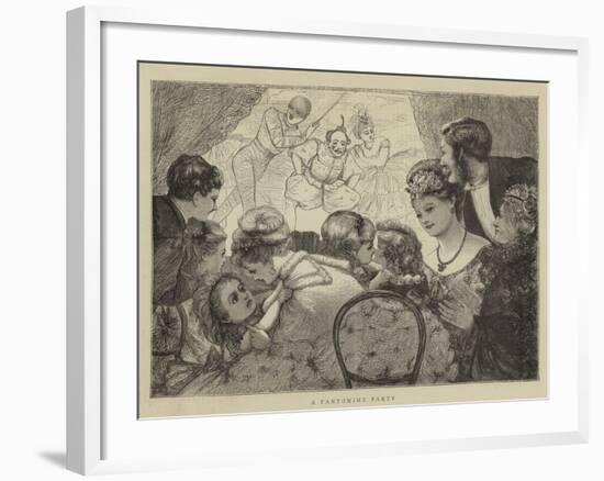 A Pantomime Party-null-Framed Giclee Print