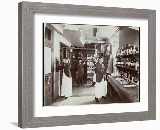 A Pantry at the Hotel Manhattan, 1902-Byron Company-Framed Giclee Print