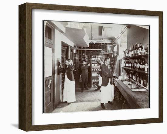 A Pantry at the Hotel Manhattan, 1902-Byron Company-Framed Giclee Print