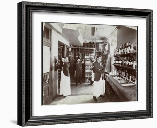 A Pantry at the Hotel Manhattan, 1902-Byron Company-Framed Giclee Print