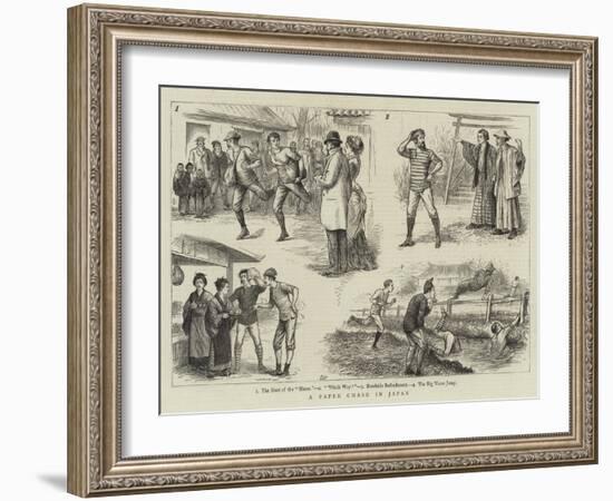 A Paper Chase in Japan-William Ralston-Framed Giclee Print