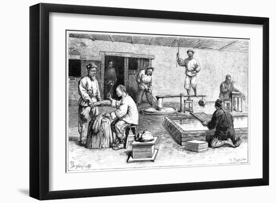 A Paper Mill, China, 1895-Armand Kohl-Framed Giclee Print