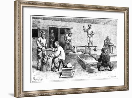 A Paper Mill, China, 1895-Armand Kohl-Framed Giclee Print