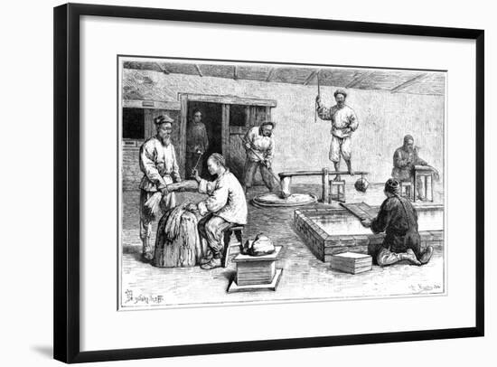 A Paper Mill, China, 1895-Armand Kohl-Framed Giclee Print