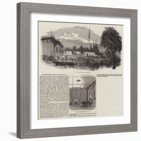 A Papier-Mache Village for Australia-null-Framed Giclee Print