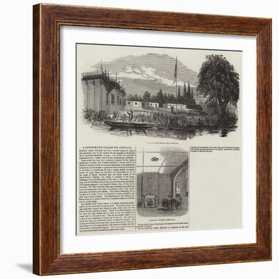 A Papier-Mache Village for Australia-null-Framed Giclee Print