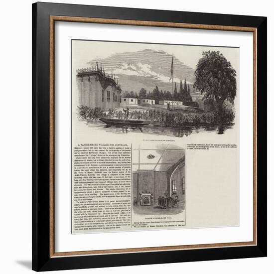 A Papier-Mache Village for Australia-null-Framed Giclee Print