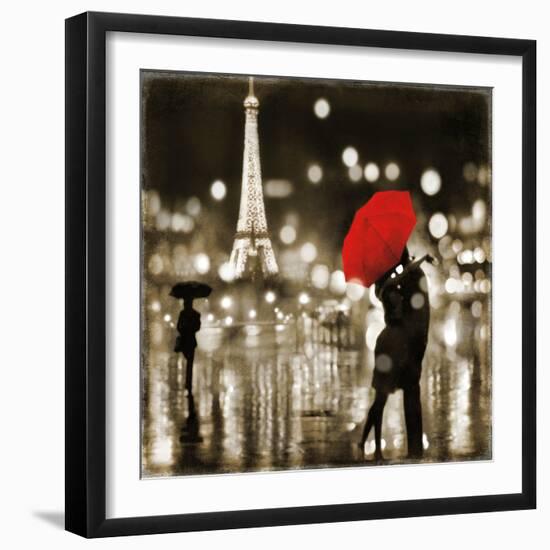 A Paris Kiss-Kate Carrigan-Framed Art Print