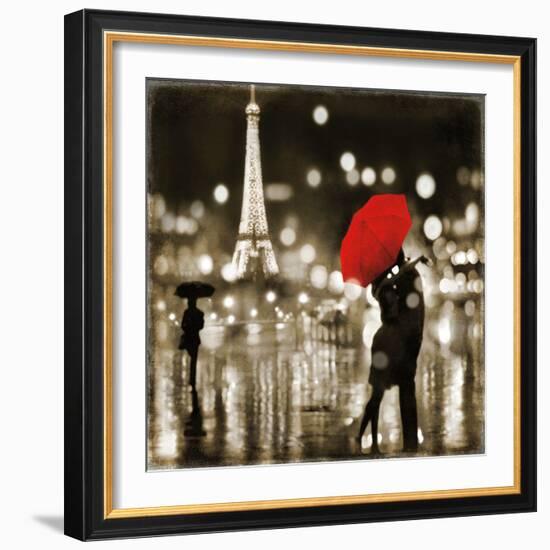 A Paris Kiss-Kate Carrigan-Framed Art Print