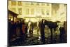 A Paris Street, Evening-Victor Gilsoul-Mounted Giclee Print