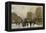 A Paris Street Scene in Winter-Luigi Loir-Framed Premier Image Canvas