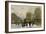 A Paris Street Scene in Winter-Luigi Loir-Framed Giclee Print