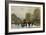 A Paris Street Scene in Winter-Luigi Loir-Framed Giclee Print