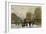 A Paris Street Scene in Winter-Luigi Loir-Framed Giclee Print