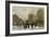 A Paris Street Scene in Winter-Luigi Loir-Framed Giclee Print