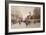 A Paris Street Scene-Eugene Galien-Laloue-Framed Giclee Print