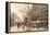 A Paris Street Scene-Eugene Galien-Laloue-Framed Premier Image Canvas